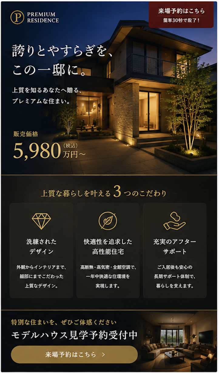 LP制作事例 住宅・不動産